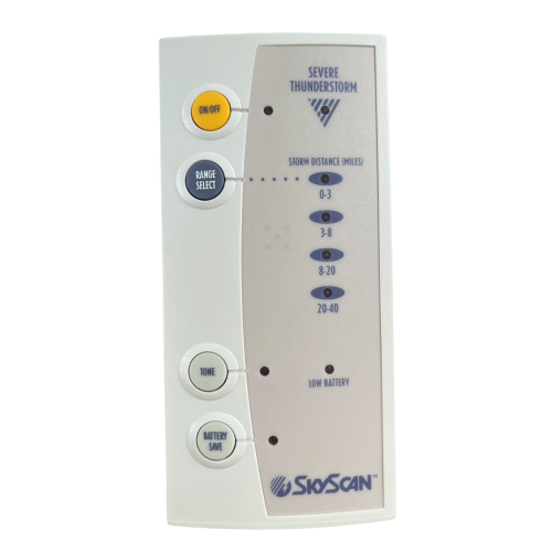 SKY SCAN รุ่น P5-3 เครื่องตรวจจับฟ้าผ่าแบบพกพาตรวจได้ไกล 40 ไมล์ - คลิกที่นี่เพื่อดูรูปภาพใหญ่