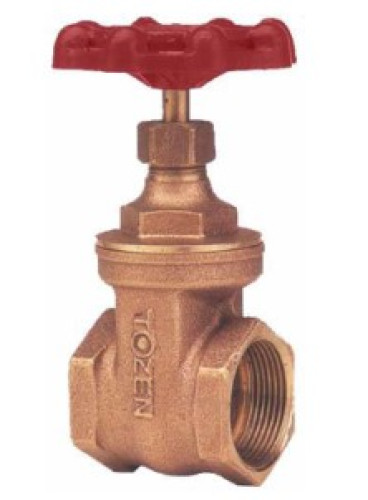 TOZEN GATE VALVE Class 125 Brass Gate Valve (FIG 3101) Size 1-1/2 - คลิกที่นี่เพื่อดูรูปภาพใหญ่
